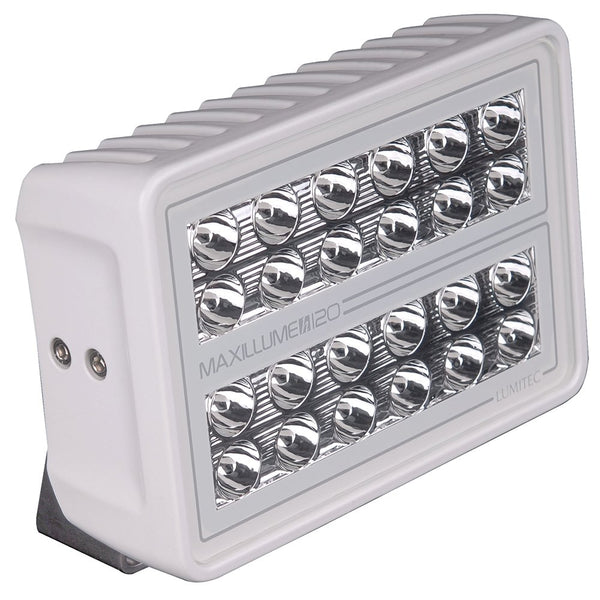 Lumitec Maxillume h120 - Trunnion Mount Flood Light White Housing White Dimming