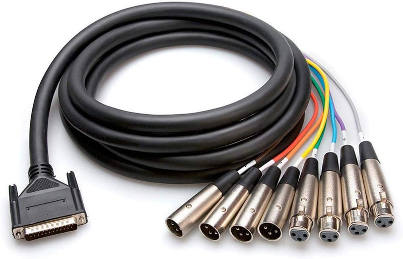 Hosa AES-805Y 16.5' AES/EBU Snake with DB25 to XLR Connectors