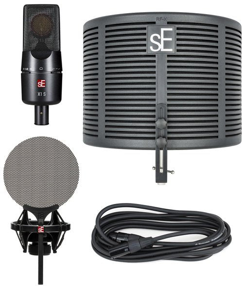 sE Electronics X1 S Microphone & RF X Portable Vocal Booth Studio Bundle