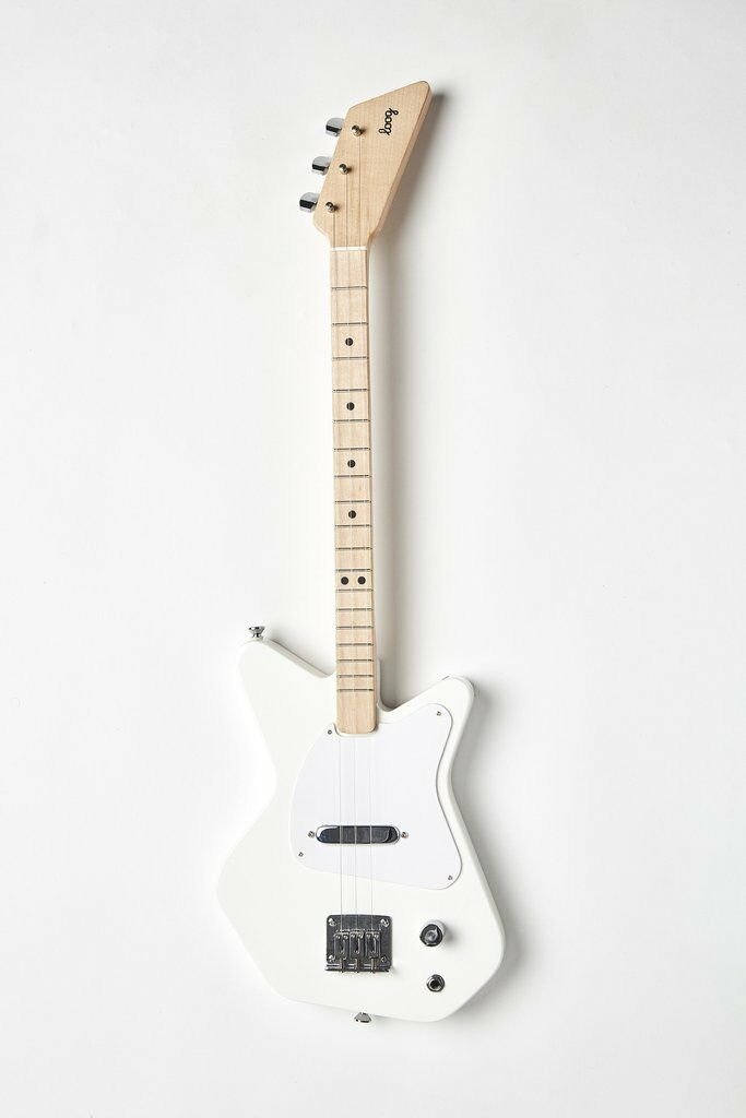 Loog Pro LGPREW 3-Stringed Solid-body Beginner Electric Guitar - White