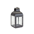 Modern Iron Lantern with Curved Top (Set of 2)