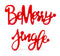 Merry and Jigle Cut Out Sentiment Sign (Set of 4)