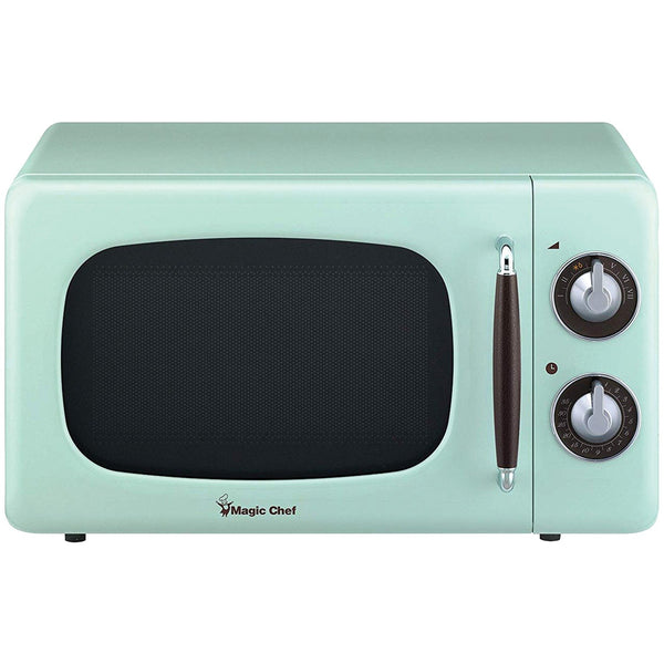 Magic Chef .7 Cubic-ft 700-Watt Retro Microwave Mint Green MCD770CM