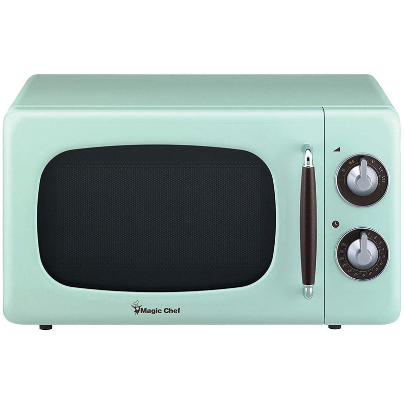 Magic Chef .7 Cubic-ft 700-Watt Retro Microwave Mint Green MCD770CM