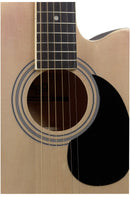 Stagg Auditorium Cutaway Acoustic Electric Guitar - Basswood Top - SA20ACE NAT