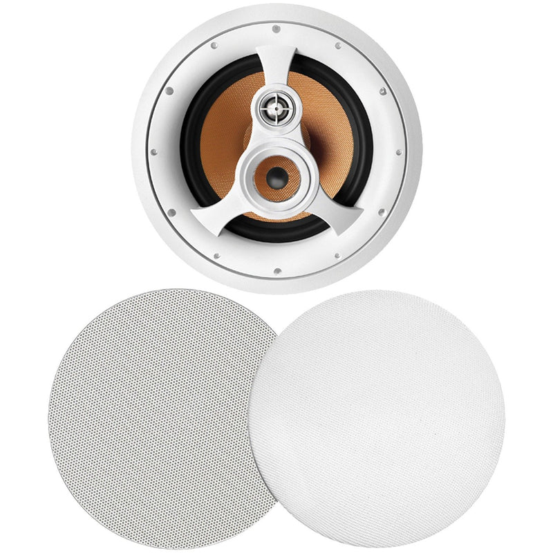 BIC America 250W 3-Way 10" In-Ceiling Speaker w/ Metal & Cloth Grills - H-310C