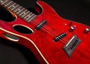 Michael Kelly Hybrid 60 Port Semi-Hollow Electric Guitar - Trans Red - MK60HTRMRC