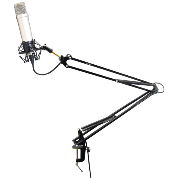 Pyle Pro PMKSH04 Universal Table Clamp Pro Boom Shock Microphone Mount