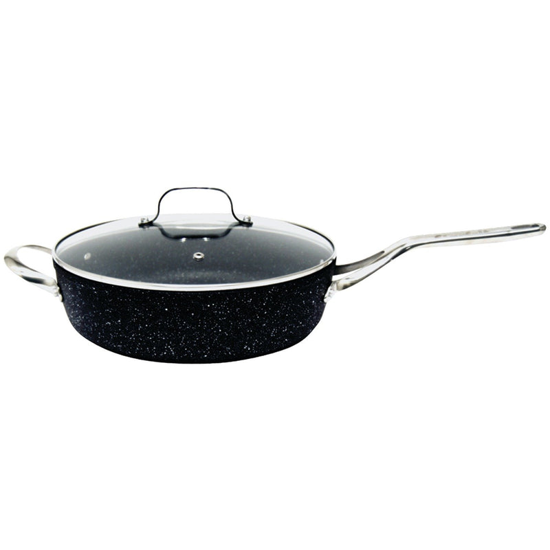 THE ROCK by Starfrit 11", 4.7-Quart Deep Saute Pan w/ Glass Lid 060318-003-0000