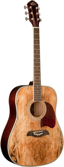 Oscar Schmidt Deep Dreadnought Acoustic Guitar - Spalted Maple - OG2SM