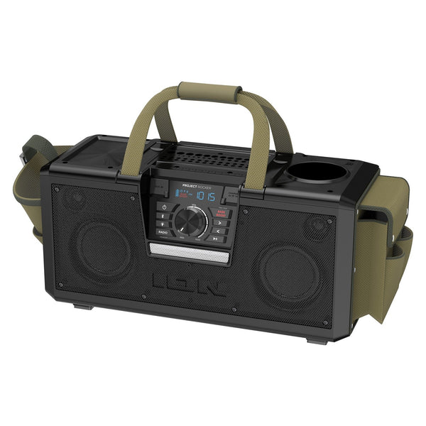 Ion Project Rocker Water-Resistant Powerful Stereo Boombox w/ Tool Organizer