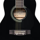 Stagg 1/2 Size Dreadnought Acoustic Guitar - Black - SA20D 1/2 BK