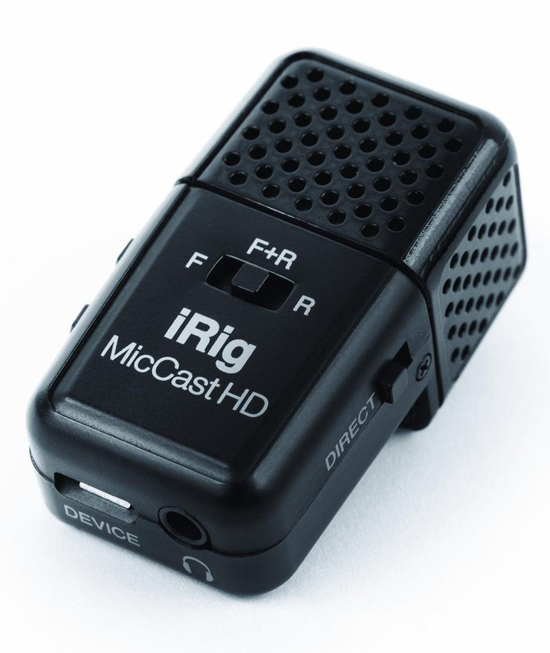 IK Multimedia iRig Mic Cast HD Podcasting Dual-Sided Digital Voice Microphone