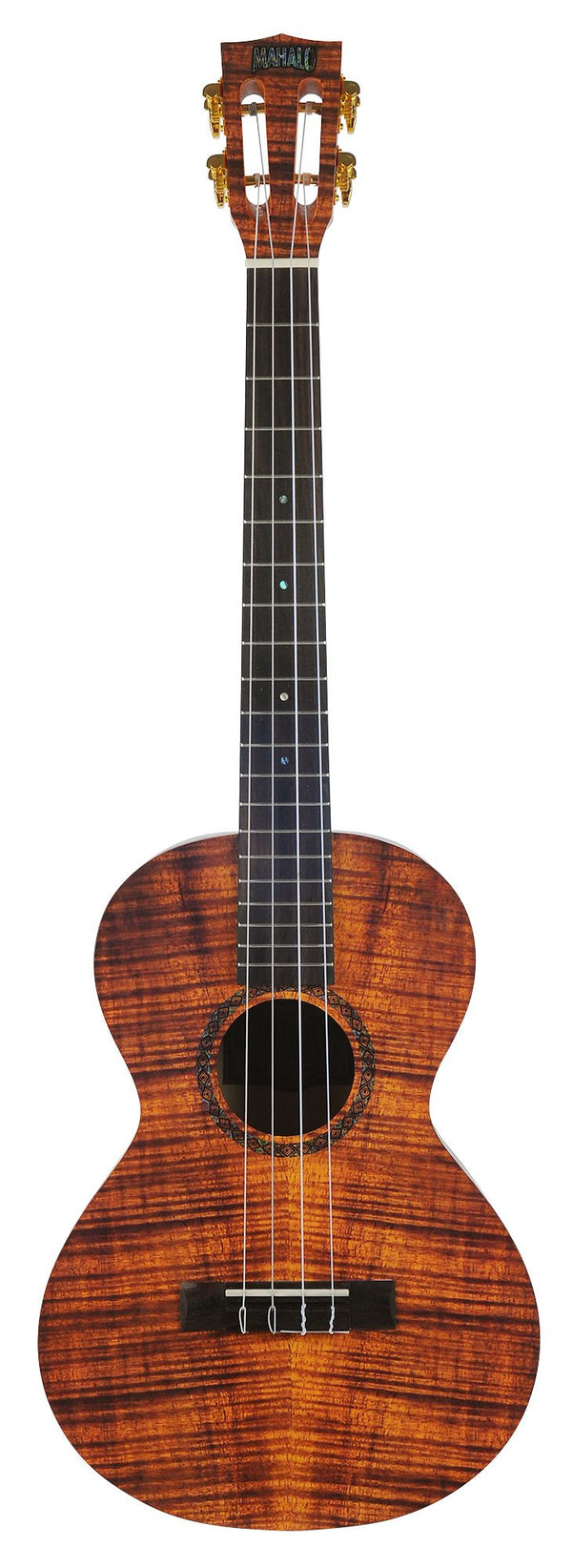 Mahalo MA4KA Artists Elite Series Baritone Ukulele - Koa Photo Flame