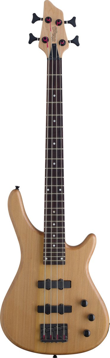 Stagg 4-String "Fusion" 3/4 Electric Bass Guitar - Natural - BC300 3/4 NS