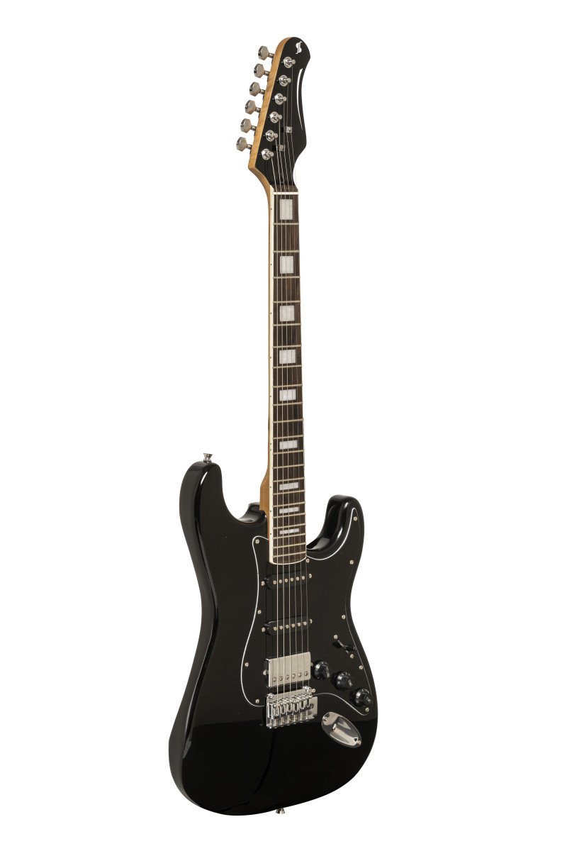 Stagg Solid Body Electric Guitar - Black - SES-60 BLK