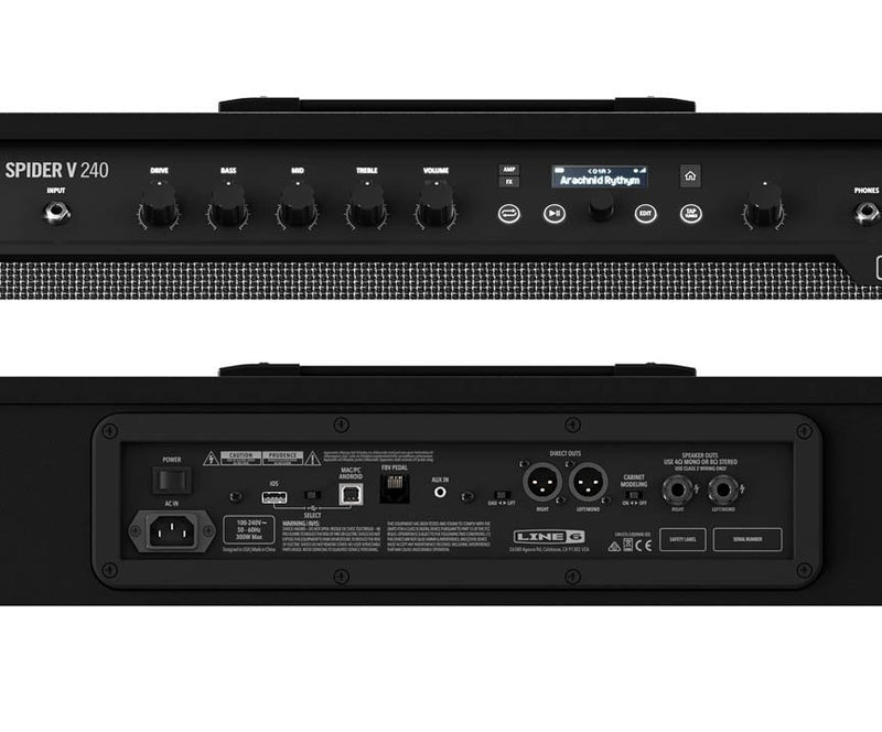 Line 6 Spider V 240 MkII 240 Watt Guitar Amplifier with Modeling