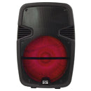 Gemini 15" Active Rechargeable Bluetooth Speaker w/ Microphone - GSX-L515BTB