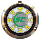 Shadow-Caster SCR-24 Bronze Underwater Light 24 LEDs Aqua Green SCR-24-AG-BZ-10