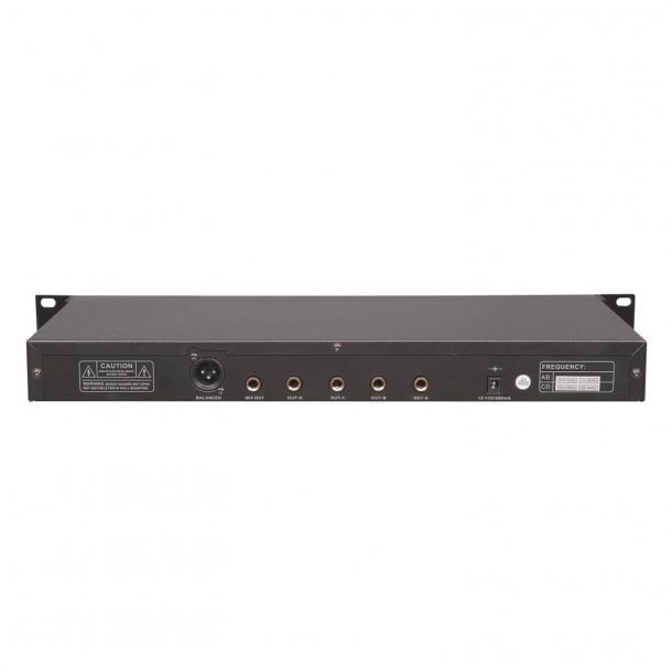 Pyle Pro 4-Microphone VHF Wireless Rack-Mount Microphone System - PDWM4300