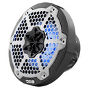 DS18 CF-65 6.5" 125 Watts RMS 4 Ohm Carbon Fiber Marine Speakers with Integrated RGB LED Lights