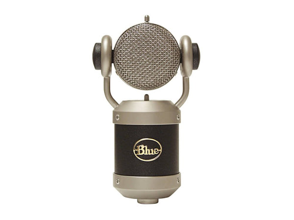 Blue Mouse Condenser Microphone with Larger-than-Life Bottom End