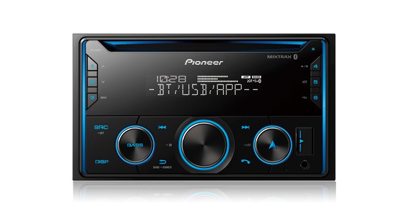 Pioneer FH-S52BT Double DIN CD Receiver w/ Smart Sync App Compatible & Bluetooth