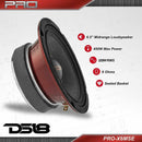 DS18 PRO-X6MSE 225W RMS 8 Ohms 6.5" Midrange Sealed Basket Car Loudspeaker