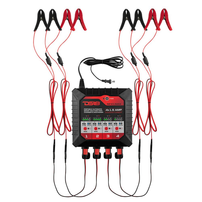 DS18 INF-C1.5AX4 4x1.5 AMP Automatic Smart Lithium and AGM Battery Charger and Maintainer