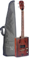 JN Guitars 4-String Acoustic-Electric Cigar Box Guitar w/ Gig Bag - Cask Burst