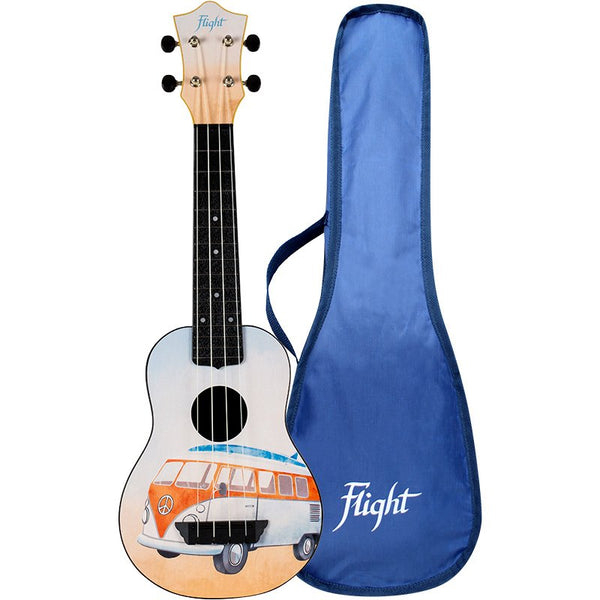 Flight Bus Travel Soprano Ukulele w/ Gig Bag - TUS-25 BUS