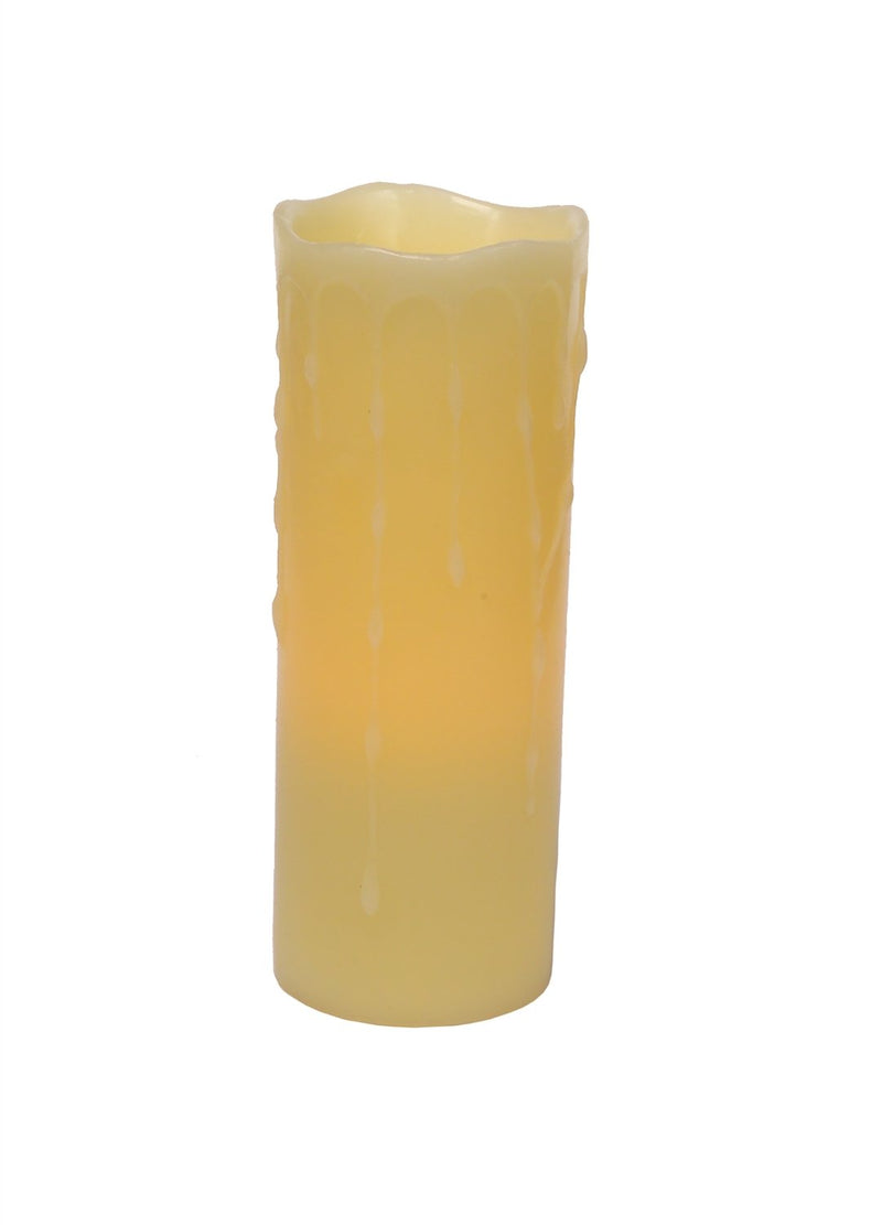 LED Dripping Wax Pillar Candles with Remote (Set of 3)