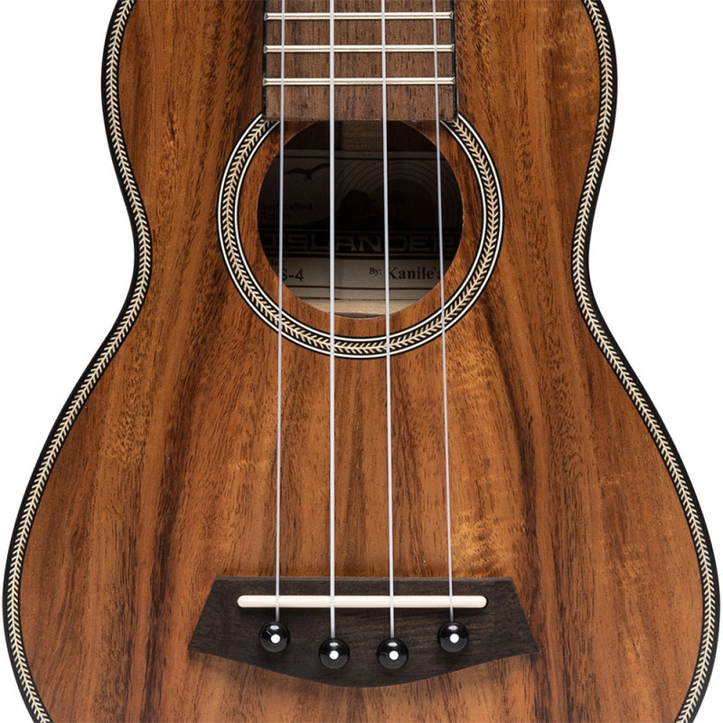 Islander Traditional Soprano Ukulele with Solid Acacia Top - SAS-4