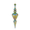 Irredescent Glass Finial Drop Ornament (Set of 6)