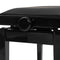 Stagg Hydraulic Piano Bench Black High Gloss w/ Velvet Top - PBH 390 BKP VBK