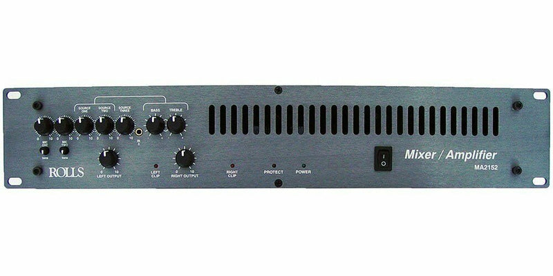 Rolls MA2152 Stereo/70v Mixer Amplifier 100 Watts/Ch or 200 Watts Mono