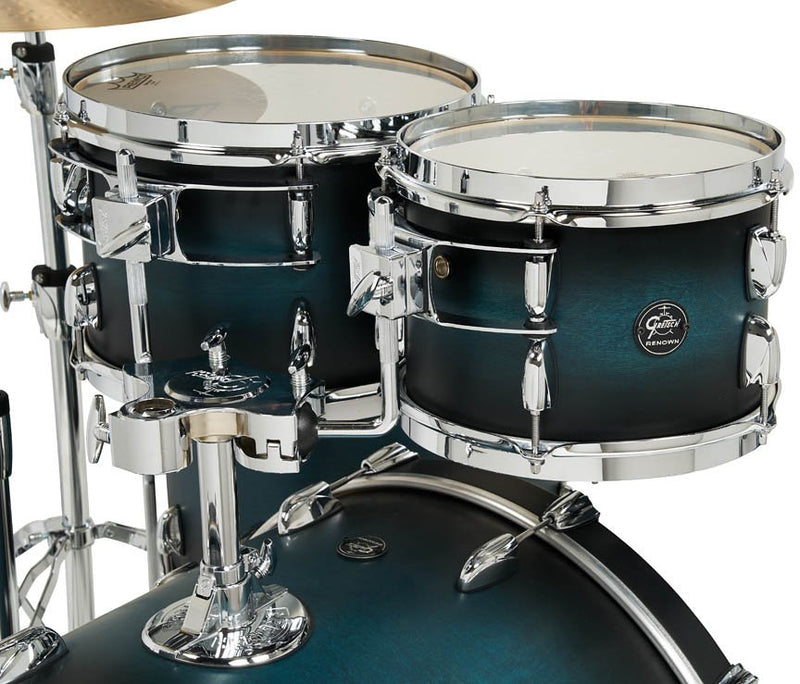 Gretsch Renown 4 Piece Drum Set 20/10/12/14 - Antique Blue Burst - RN2-E604-SABB