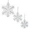 Glittered Wire Snowflake Ornament (Set of 12)