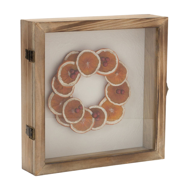 Dried Fruit Wreath Shadow Box (Set of 2)