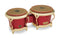 Latin Percussion LP794V-ARG Galaxy Fausto Cuevas III Fiberglass Bongos - Red