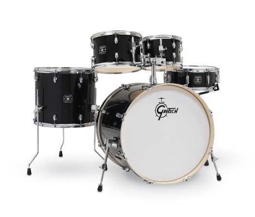 Gretsch GE4E825SPB Energy 5-Piece Drum Shell Pack 22/10/12/16/14 - Black