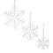 Glittered Wire Snowflake Ornament (Set of 12)