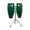 Rhythm Tech RT5505 Eclipse Conga Drum Set with Stands 10" + 11" Green