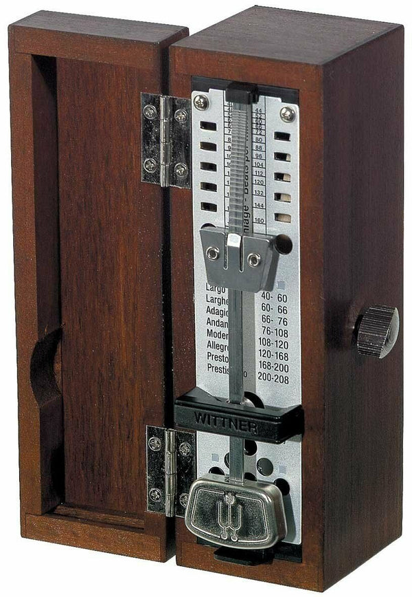Wittner Metronome Wooden Mechanical Taktell Super Mini Mahogony 880210
