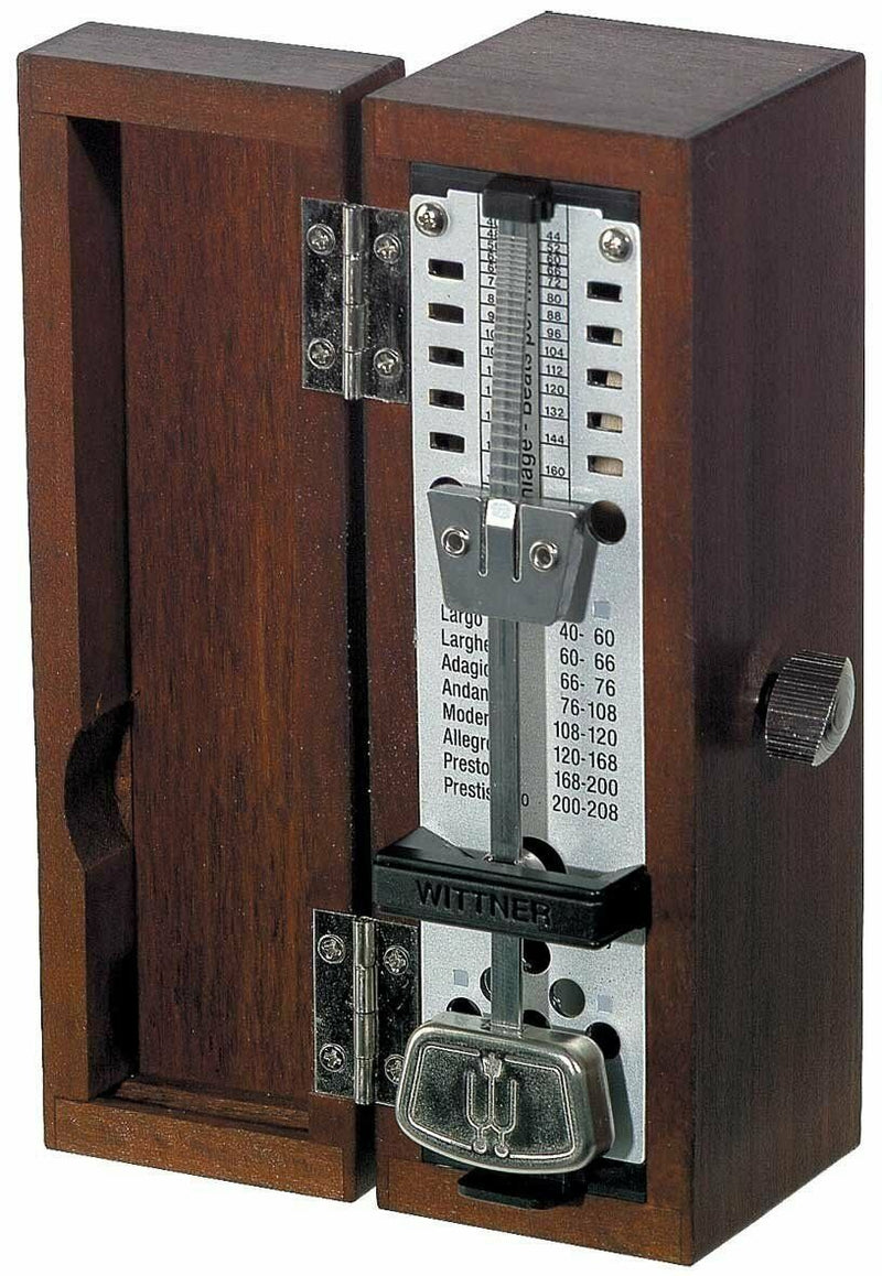 Wittner Metronome Wooden Mechanical Taktell Super Mini Mahogony 880210