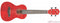 Oscar Schmidt OU2 Concert Ukulele Gloss Trans Red - OU2FTR