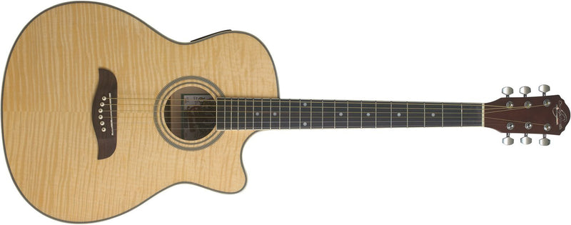 Oscar Schmidt Auditorium Acoustic Electric Guitar - Natural - OACEFN