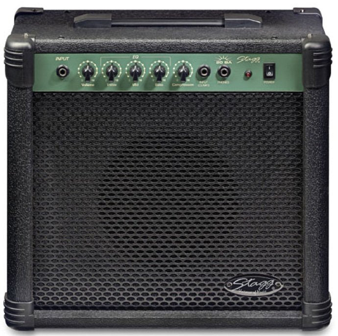 Stagg 20 Watt Electric Bass Amplifier - 20 BA USA