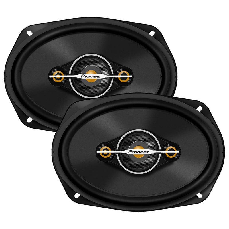 Pioneer 6x9" 4-Way Full Range Speakers Shallow Mount 600W Max/100 RMS TS-A6971F