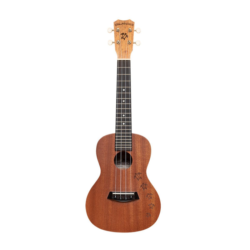 Islander Concert Ukulele w/ Mahogany & Honu Turtle Engraving - MC-4-HNS